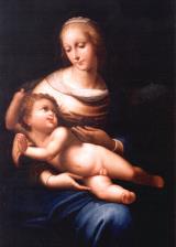 Peinture religieuse après restauration.